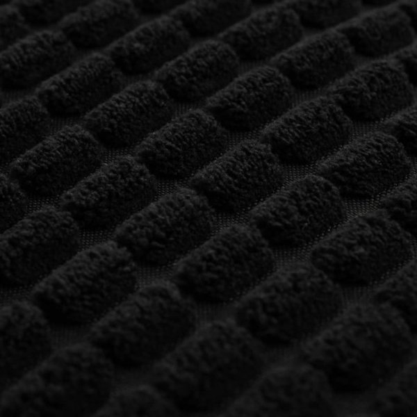 Zestaw 2 poduszek z weluru w kolorze czarnym 60x60 cm