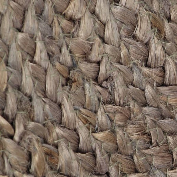 Ręcznie wykonany dywanik z juty, okrągły, 120 cm, szary