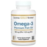 Omega-3 Premium Fish Oil 180 EPA + 120 DHA, 100 kaps.