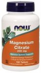 NOW FOODS Magnesium Citrate - Cytrynian Magnezu 200 mg (100 tabl.)