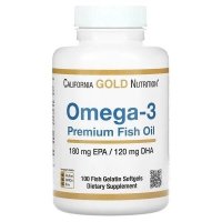 Omega-3 Premium Fish Oil 180 EPA + 120 DHA, 100 kaps. 