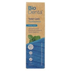 BECONFIDENT BioDenta Pasta do kompleksowej pielęgnacji zębów  o smaku świeżej mięty (75 ml)