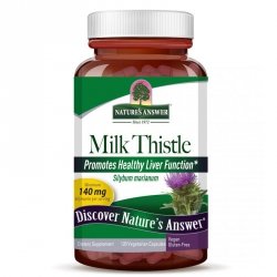 NATURE'S ANSWER Milk Thistle Seed Extract - Ekstrakt z nasion Ostropestu Plamistego (120 kaps.)
