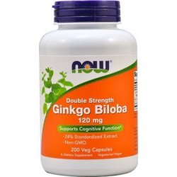 NOW FOODS Ginkgo Biloba - Miłorząb Japoński ekstrakt  (200 kaps.)