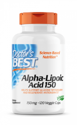 DOCTOR'S BEST ALA - kwas alfa liponowy 150 mg (120 kaps.)
