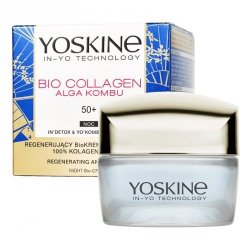 Yoskine Bio Collagen 50+ Bio-Krem regenerujący na zmarszczki na noc  50ml