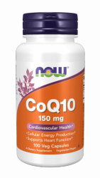 NOW FOODS Koenzym Q10 150 mg z lecytyną 70 mg (100 kaps.)