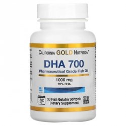 DHA 700 Ultra Concentrated Omega-3 Fish Oil 70% DHA | 30kaps.