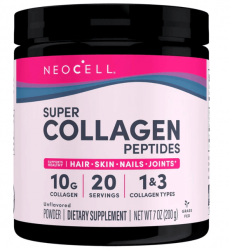NEOCELL Super Collagen Peptides Type 1 & 3, Unflavored - 200 grams
