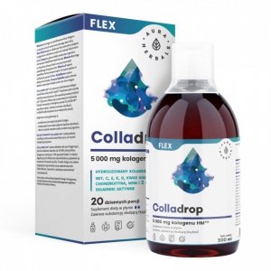 AURA HERBALS Colladrop Flex - Kolagen  HM 5 000 mg w płynie (500 ml)