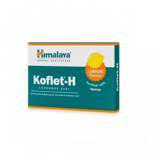 HIMALAYA Koflet-H, cytrynowy (12 tabl.)
