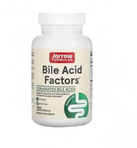 JARROW FORMULAS Bile Acid Factors - Kwasy Żółciowe (120 kaps.)