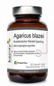 KENAY EKO Agaricus blazei - Ekologiczna Pieczarka brazylijska (60 kaps.)