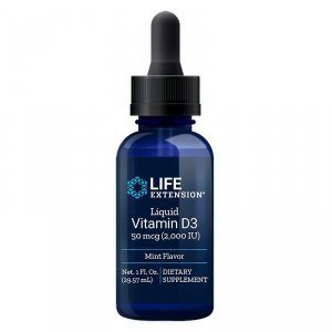 LIFE EXTENSION Witamina D3 2000 IU - miętowa (29,57 ml)
