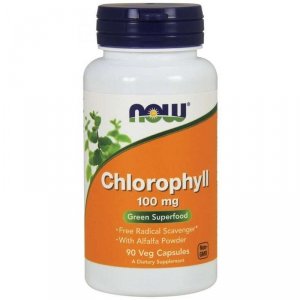 NOW FOODS Chlorophyll - Chlorofil 100 mg (90 kaps.)