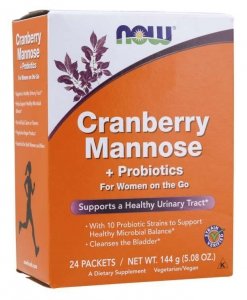 NOW FOODS Cranberry Mannose + Probiotics (24 x 6 g)