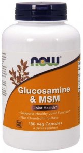 NOW FOODS Glukozamina z MSM (180 kaps.)