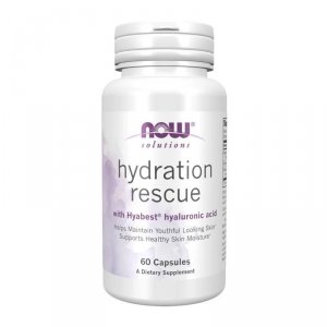 NOW FOODS Hydration Rescue - Kwas Hialuronowy + Kolagen (60 kaps.)