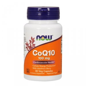 NOW FOODS Koenzym Q10 100 mg i Głóg 400 mg (30 kaps.)