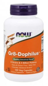 NOW FOODS Probiotyk Gr8-Dophilus (120 kaps.)