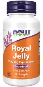 NOW FOODS Royal Jelly 1000 mg (60 kaps.)