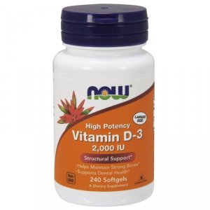NOW FOODS Witamina D3 2000 IU (240 kaps.)
