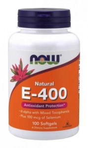 NOW FOODS Witamina E 400 IU + Selen 100 mcg (100 kaps.)