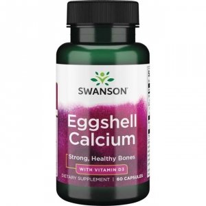 SWANSON Eggshell Calcium with Vitamin D3 (60 kaps.)