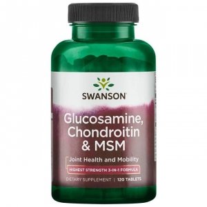 SWANSON Glucosamine, Chondroitin & MSM (120 tabl.)