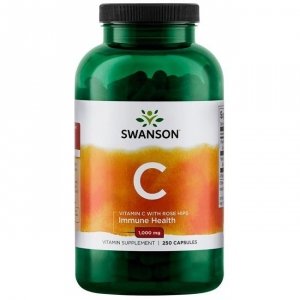 SWANSON Witamina C 1000 + dzika róża (250 kaps.)