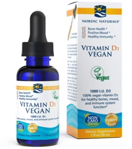 NORDIC NATURALS Plant-Based Vitamin D3 Liquid -  Witamina D3 dla wegan (30 ml)