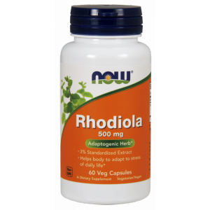 NOW FOODS Rhodiola Rosea - Różeniec Górski 500 mg (60 kaps.)