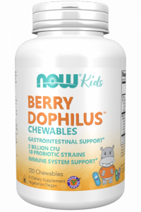 NOW FOODS BerryDophilus Kids - Probiotyk dla dzieci (120 tabl.)