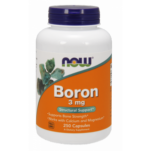 NOW FOODS Boron - Bor 3 mg (250 kaps.)