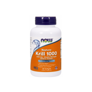 NOW FOODS Olej z Kryla 1000 mg - Neptun Krill Oil DHA EPA (60 kaps.)