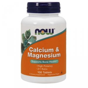 NOW FOODS Calcium & Magnesium 2:1 - Wapń + Magnez (100 tabl.)