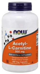 NOW FOODS Acetyl L-Karnityna HCI 500 mg (200 kaps.)