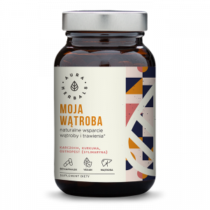 AURA HERBALS Moja Wątroba: karczoch + ostropest + kurkuma (60 kaps.) 