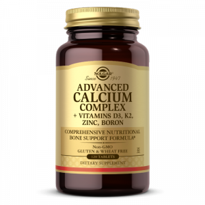 SOLGAR Advanced Calcium Complex - D3 + K2 + Zinc + Boron (120 tabl.)