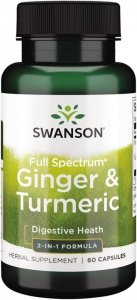 SWANSON Full Spectrum Ginger & Turmeric (60 kaps.)
