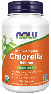 NOW FOODS EKO Chlorella 500 mg (200 tabl.)