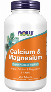 NOW FOODS Calcium & Magnesium - Wapń 500 mg i Magnez 250 mg (250 tabl.)
