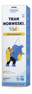 OSAVI Tran Norweski Kids 1000 mg Omega 3 - smak cytrynowy (50 ml)