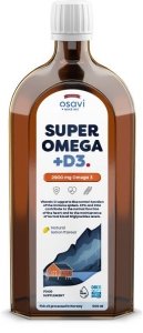 OSAVI Super Omega +D3, 2900 mg - smak cytrynowy (500 ml)