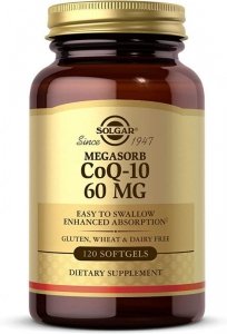 SOLGAR Megasorb CoQ-10 60 mg - Koenzym Q10 60 mg (120 kaps.) 