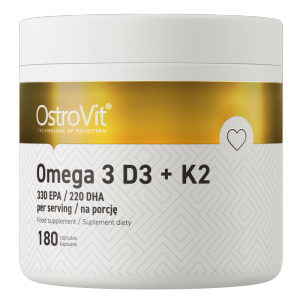 OSTROVIT Omega 3 D3+K2 (180 kaps.)