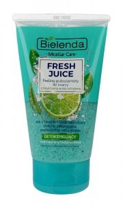Bielenda Fresh Juice Peeling gruboziarnisty detoksykujący z wodą cytrusową Limonka 150g