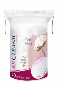 Cleanic Płatki kosmetyczne Pure Effect owalne  1op.-40szt