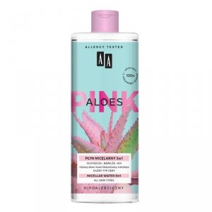 AA Pink Aloes Płyn micelarny 3w1 do każdego rodzaju cery 400ml