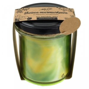 MIA BOX Świeca sojowa marmurkowa o zapachu Bergamotki 240g
